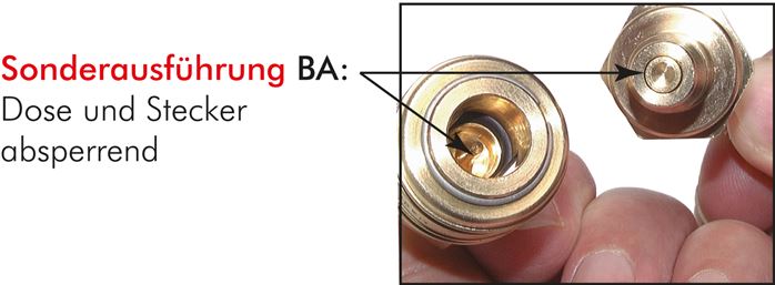 Voorbeeldig Afbeelding: Koppelingsstekker met buitenschroefdraad, speciale uitvoering BA