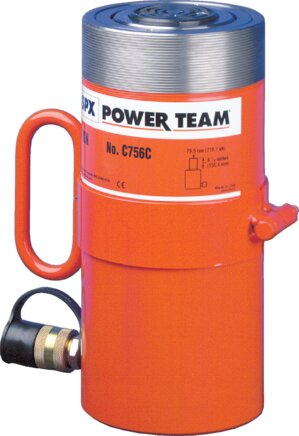 Exemplary representation: Hydraulic cylinder (Power Team type C 756 C)