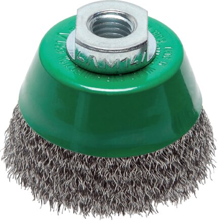 Exemplary representation: Cup brush (corrugated stainless steel wire)