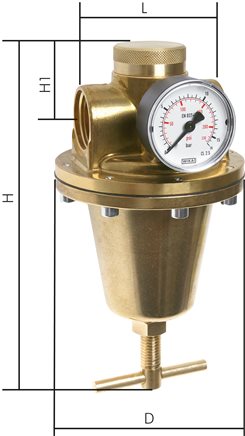 Voorbeeldig Afbeelding: Drukverminderingsventiel voor water & lucht- standaard-HD