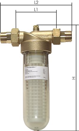 Voorbeeldig Afbeelding: Fijne filter voor drinkwater, R 3/4" tot R 1 1/4’’