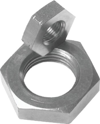 Voorbeeldig Afbeelding: Zuigerstangmoer voor ronde cilinder ISO 6432 V4A