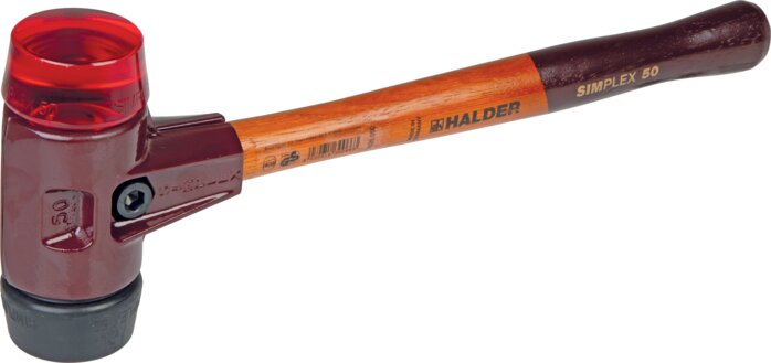 Exemplary representation: SIMPLEX soft-face hammer (black / red)