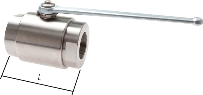 Exemplary representation: Stainless steel high-pressure ball valve, G 1 1/4" - G 4"