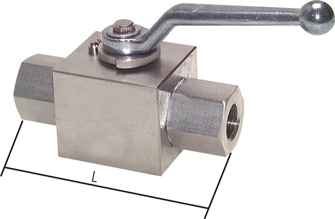 Exemplary representation: Stainless steel high-pressure ball valve