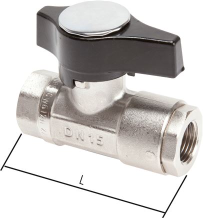 Exemplary representation: High-pressure ball valve
