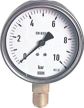 Exemplary representation: Vertical pressure gauge