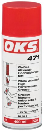 Exemplary representation: OKS white high-performance grease (spray can)