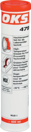 Voorbeeldig Afbeelding: OKS vet voor hoge temperaturen voor levensmiddelentechniek (cartouche)