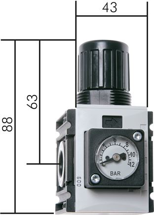 Exemplaire exposé: Régulateur de pression - gamme Futura 0