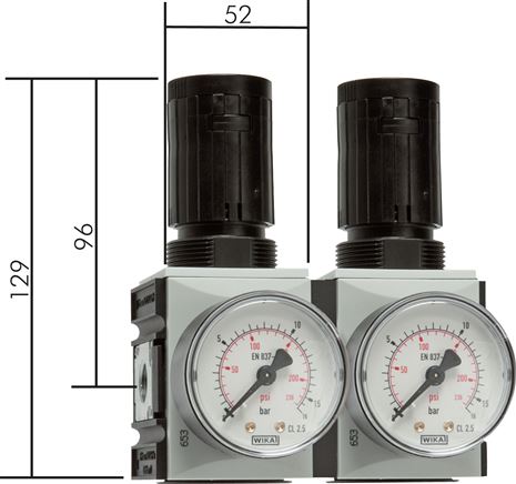 Exemplaire exposé: Régulateurs de pression à alimentation continue - gamme Futura 1 et 2