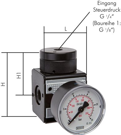 Exemplaire exposé: Régulateur de pression, commandé à distance (booster de volume) - Multifix