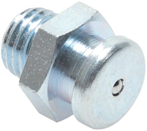 Voorbeeldig Afbeelding: Vlakke smeernippel (10 mm) overeenkomstig DIN 3404 (staal verzinkt)