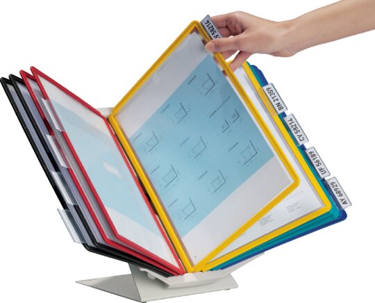 Exemplary representation: Durable VARIO display board system table stand/wall holder