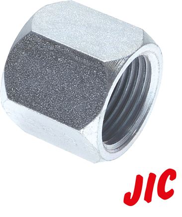 Voorbeeldig Afbeelding: Afsluitschroefverbinding  met JIC-tap (binnen), staal verzinkt