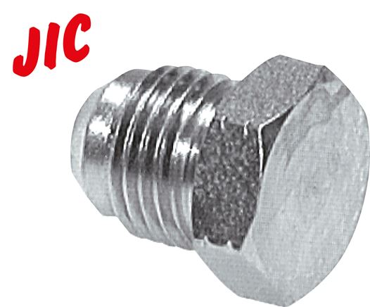 Voorbeeldig Afbeelding: Afsluitschroefverbinding  met JIC-tap (buiten), staal verzinkt