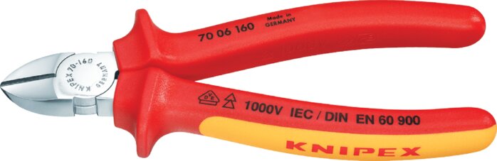 Exemplary representation: Wire cutters (chrome-plated with 2K handles, VDE-tested up to 1000 V)