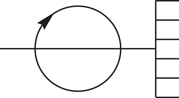 Symbole de commutation: Distributeur rotatif 6x