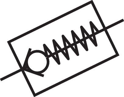 Symbole de commutation: Clapet anti-retour (débit du tuyau vers le filetage)