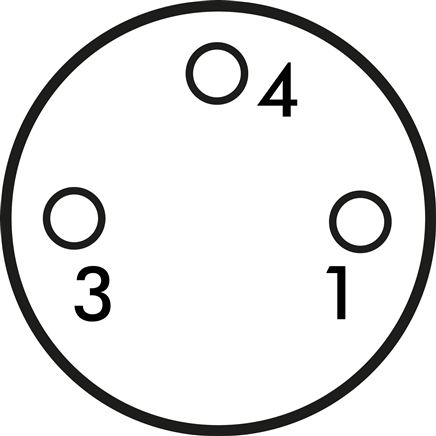 Symbole de commutation: Connecteur M 8 (3 pôles)